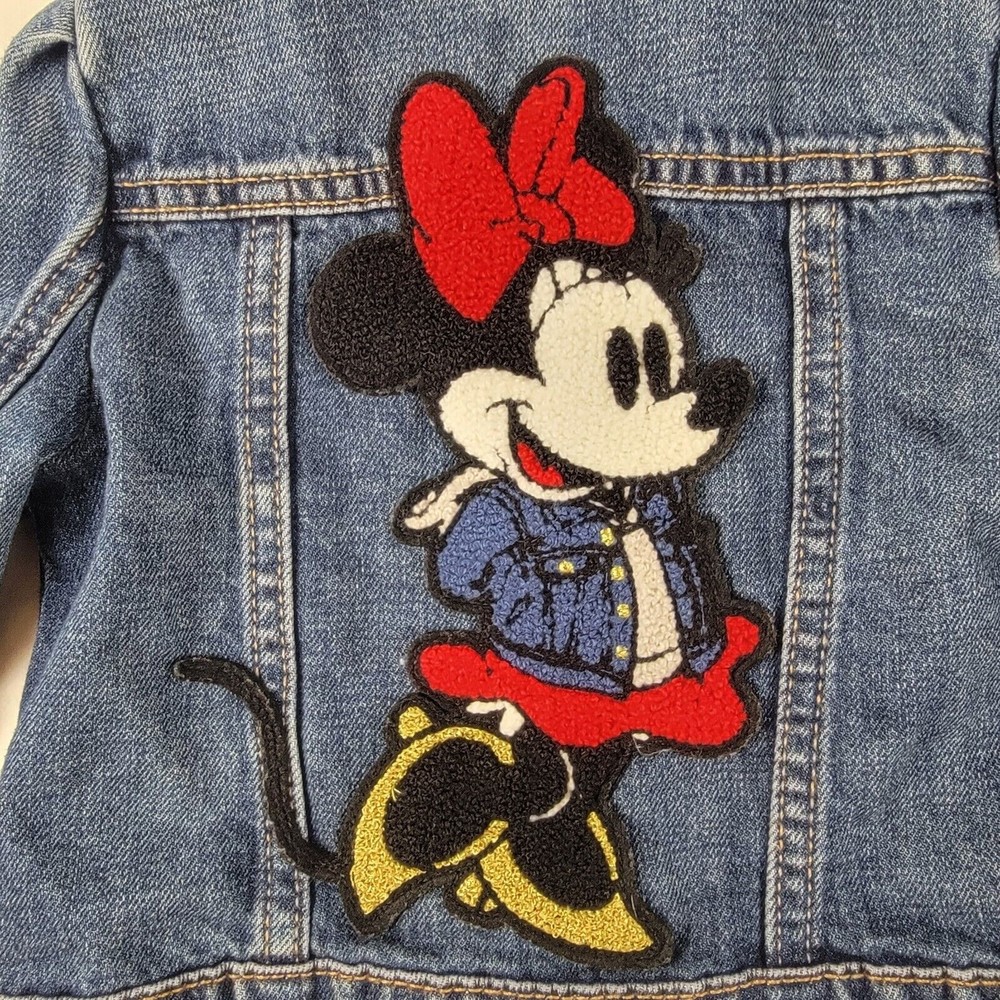 Baby GAP Limited Edition Disney Minnie Mouse Denim Jacket Sz  2T Toddler 2 Years - Picture 5 of 6